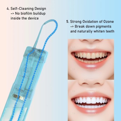 Irrigador dental con generador de Ozono