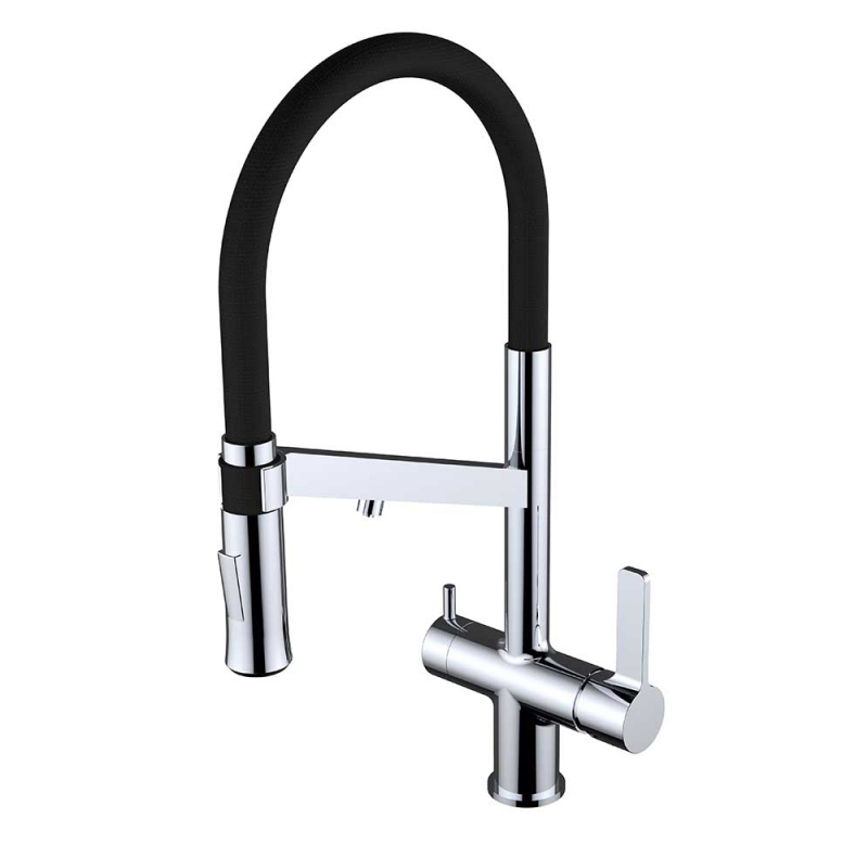 Grifo 3 vías osmosis inversa chef wt 17 con caño flexible