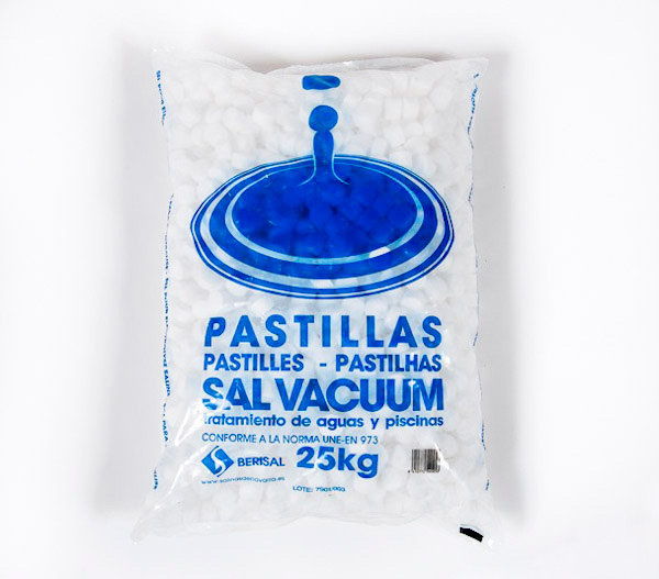 Saco de sal Vacuum en formato de 25 Kg