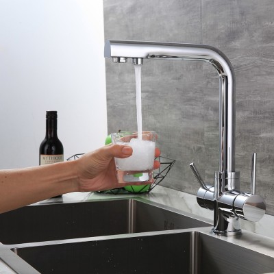 Grifo 3 vías WH caño alto para Osmosis Inversa